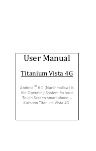 Handleiding Karbonn Titanium Vista 4G Mobiele telefoon