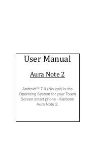 Manual Karbonn Aura Note 2 Mobile Phone