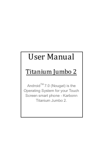 Handleiding Karbonn Titanium Jumbo 2 Mobiele telefoon