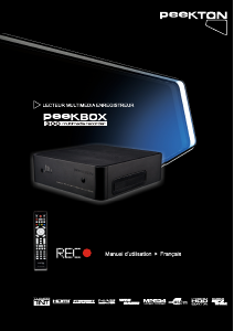 Mode d’emploi Peekton PEEKBOX 300 Lecteur multimédia