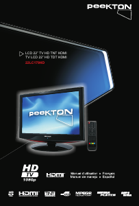 Mode d’emploi Peekton 22LC179HD Téléviseur LCD
