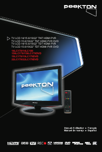 Mode d’emploi Peekton 19LC179DVD Téléviseur LCD