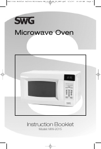 Manual SWG MW-2015 Microwave
