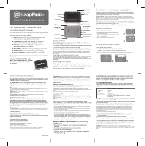 Manual Leapfrog LeapPad Jr. Tablet