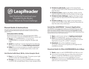 Manual Leapfrog LeapReader E-Reader