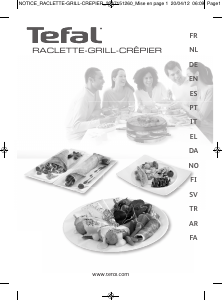 Manual Tefal RE128O12 Raclette Grill