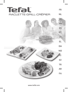 Bruksanvisning Tefal RE137812 Raclette grill