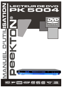 Mode d’emploi Peekton PK 5004 Lecteur DVD