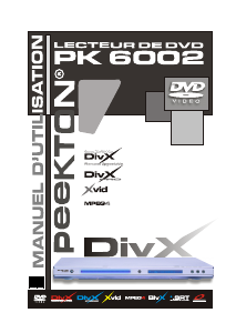Mode d’emploi Peekton PK 6002 Lecteur DVD