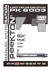Mode d’emploi Peekton PK 6003 Lecteur DVD