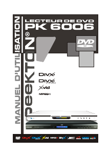 Mode d’emploi Peekton PK 6006 Lecteur DVD