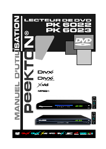 Mode d’emploi Peekton PK 6022 Lecteur DVD