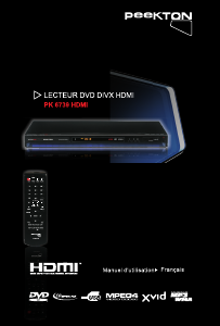 Mode d’emploi Peekton PK 6739 HDMI Lecteur DVD