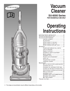 Manual Samsung SU8550 Vacuum Cleaner