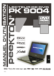 Mode d’emploi Peekton PK 9004 Lecteur DVD