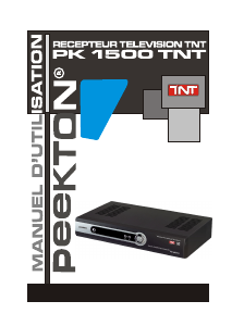 Mode d’emploi Peekton PK 1500 TNT Récepteur numérique