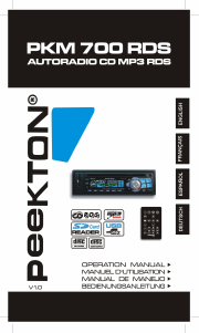 Handleiding Peekton PKM 700 RDS Autoradio