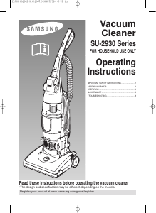 Manual Samsung SU2931 Vacuum Cleaner