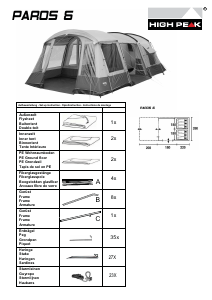 Manual High Peak Paros 6 Tent