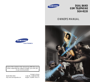 Bruksanvisning Samsung SGH-R220LB Mobiltelefon