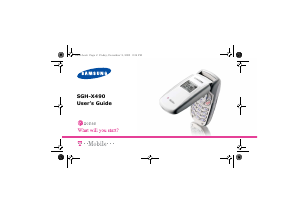 Manual Samsung SGH-X490P Mobile Phone