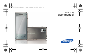 Manual Samsung SGH-F490V Mobile Phone
