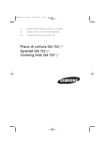 Manual Samsung GN752CFX Hob