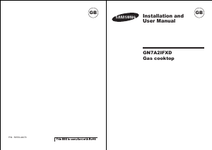 Manual Samsung GN7A2IFXD/XEU Hob