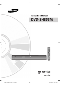 Manual Samsung DVD-SH853M DVD Player