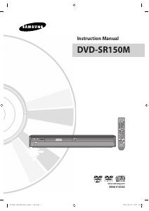 Manual Samsung DVD-SR150M DVD Player