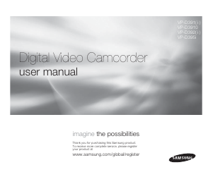 Manual Samsung VP-D391 Camcorder