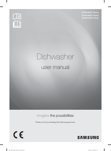 Manual Samsung DW60K8550FW Dishwasher