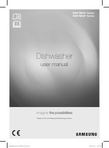 Manual Samsung DW6BM6051US/EG Dishwasher