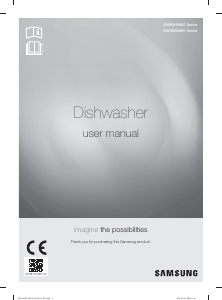 Manual Samsung DW60K8550FS/TR Dishwasher