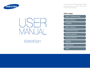 Manual Samsung ES91 Digital Camera