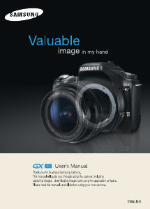 Manual Samsung GX-1S Digital Camera