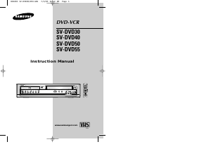 Handleiding Samsung SV-DVD30 DVD-Video combinatie