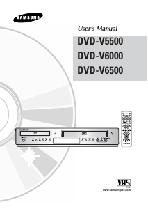 Manual Samsung DVD-V6000 DVD-Video Combination