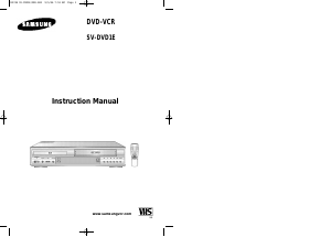 Manual Samsung SV-DVD1E DVD-Video Combination