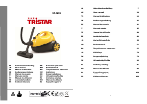 Manuál Tristar SR-5239 Parní čistič