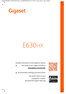 Manual Gigaset E630HX Wireless Phone