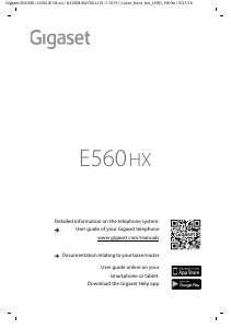 Manual Gigaset E560HX Wireless Phone