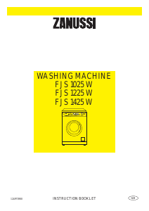 Handleiding Zanussi FJS 1425 W Wasmachine