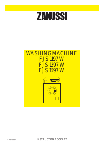 Manual Zanussi FJS 1597 W Washing Machine