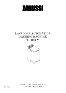 Handleiding Zanussi TL1084V Wasmachine