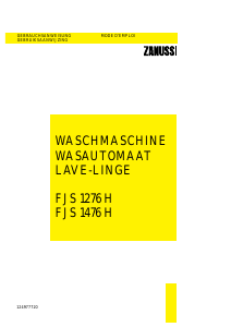 Mode d’emploi Zanussi FJS 1276 H Lave-linge