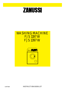 Handleiding Zanussi FJS 1197 W Wasmachine