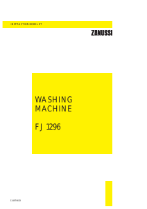 Manual Zanussi FJ 1296 Washing Machine