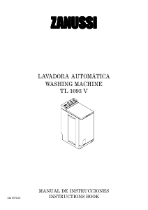 Manual Zanussi TL1093V Washing Machine