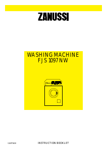 Handleiding Zanussi FJS 1097 NW Wasmachine